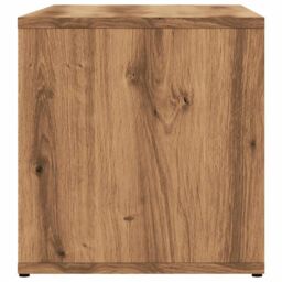 Berkfield Home TV Cabinet Artisan Oak 80x34x35.5 cm Engineered Wood in Brown - thumbnail 5