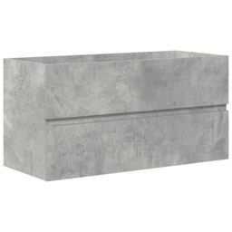 Berkfield Home 2 Piece Bathroom Furniture Set Concrete Grey Engineered Wood - thumbnail 5