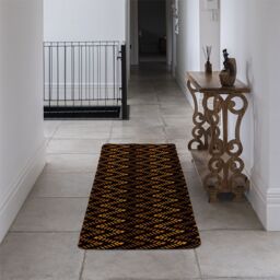 Benjamin Tate Design Freehand Horizontal Zigzag Chevron Stripes Boho Chic Runner Rug in Natural - Size: 67 cm x 230 cm - thumbnail 3