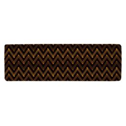 Benjamin Tate Design Freehand Horizontal Zigzag Chevron Stripes Boho Chic Runner Rug in Natural - Size: 67 cm x 230 cm - thumbnail 1