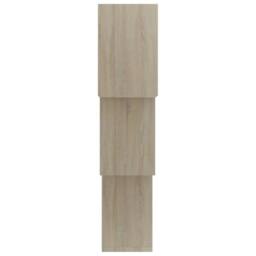 Berkfield Home Cube Wall Shelf Sonoma Oak 68x15x68 cm Engineered Wood in Brown - Size: 68 x 15 x 68 cm - thumbnail 5