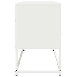Berkfield Home TV Cabinet White 100.5x39x60.5 cm Steel - thumbnail 7