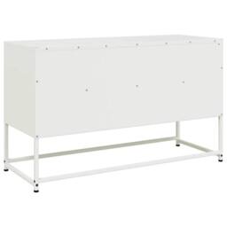 Berkfield Home TV Cabinet White 100.5x39x60.5 cm Steel - thumbnail 8