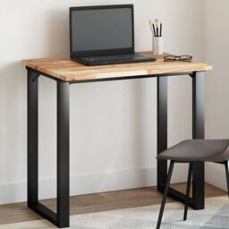 Berkfield Home Table Top Rectangular 80x60x2 cm Solid Wood Acacia in Brown - Size: 80 x 60 x 2 cm - thumbnail 1