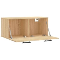 Berkfield Home Wall Cabinet Sonoma Oak 80x36.5x35 cm Engineered Wood in Brown - thumbnail 6