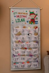 Personalised Memento Company Personalised Christmas Elf Advent Calendar in Grey - thumbnail 4