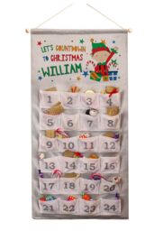 Personalised Memento Company Personalised Christmas Elf Advent Calendar in Grey