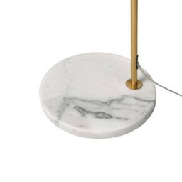Wyld and Coco Gold Marble Floor Lamp with Cone Shade Modern Office Lighting - thumbnail 6