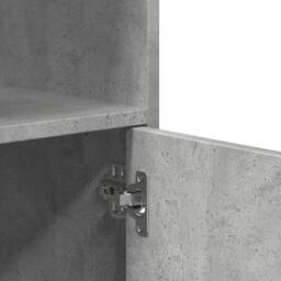 Berkfield Home Rolling¬†Cabinet Concrete Grey 55x40x91 cm Engineered Wood - Size: 55 x 40 x 91 cm - thumbnail 8