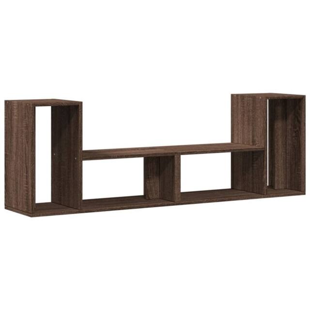 Berkfield Home TV Cabinets 2 pcs Brown Oak 75x30x50 cm Engineered Wood - Size: 75 x 30 x 50 cm - image 1