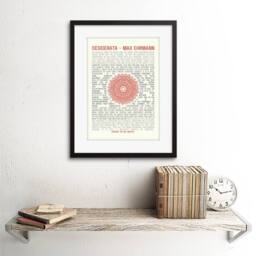 "Wee Blue Coo Desiderata Ehrman Mandala Artwork Home Decor 12x16"" Framed Art Print in Beige - Size: W12"" x H16""" - thumbnail 2