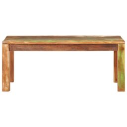 Berkfield Home Coffee Table 100x55x40 cm Solid Reclaimed Wood in Brown - Size: 100 x 55 x 40 cm - thumbnail 2