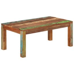 Berkfield Home Coffee Table 100x55x40 cm Solid Reclaimed Wood in Brown - Size: 100 x 55 x 40 cm - thumbnail 1