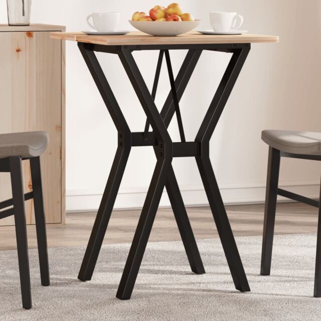 Berkfield Home Dining Table Legs Y-Frame 40x40x73 cm Steel in Black - Size: 40 x 40 x 73 cm - image 1