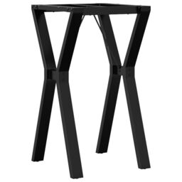 Berkfield Home Dining Table Legs Y-Frame 40x40x73 cm Steel in Black - Size: 40 x 40 x 73 cm - thumbnail 2