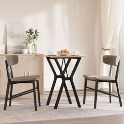 Berkfield Home Dining Table Legs Y-Frame 40x40x73 cm Steel in Black - Size: 40 x 40 x 73 cm - thumbnail 3