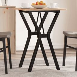 Berkfield Home Dining Table Legs Y-Frame 40x40x73 cm Steel in Black - Size: 40 x 40 x 73 cm - thumbnail 1