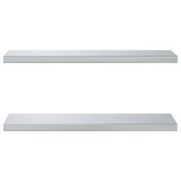 Berkfield Home Wall Shelves 2 pcs 75x23.5x3 cm Silver Stainless Steel - thumbnail 5