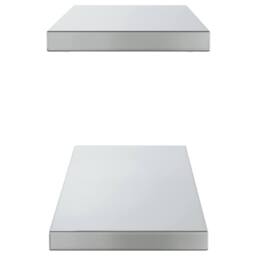 Berkfield Home Wall Shelves 2 pcs 75x23.5x3 cm Silver Stainless Steel - thumbnail 6