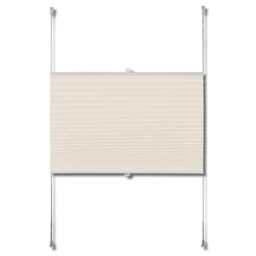 Berkfield Home Plisse Blind 70x125cm Creme in Cream - Size: 70x125 cm - thumbnail 4