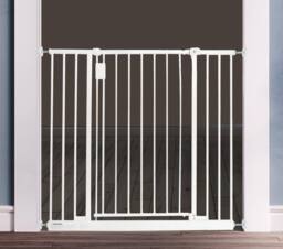 Safetots Extra Wide Hallway Baby Gate Pressure Fit Baby Gate in White - Size: 109.4 cm - 115.4 cm - thumbnail 2