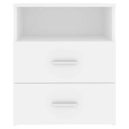 Berkfield Home Bed Cabinet White 50x32x60 cm - Size: 50 x 32 x 60 cm - thumbnail 6