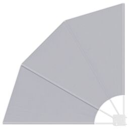Berkfield Home Balcony Privacy Screen Folding Manual Grey 115 x 115 cm Fabric - thumbnail 2