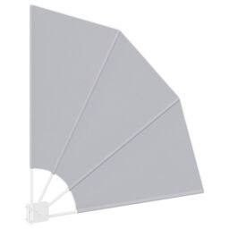 Berkfield Home Balcony Privacy Screen Folding Manual Grey 115 x 115 cm Fabric - thumbnail 5