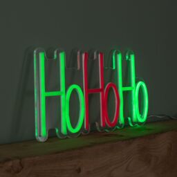 Samuel Alexander 40cm x 18cm Light up Ho Ho Ho Christmas Neon Flex Hanging Sign - Size: 40 cm x 18 cm - thumbnail 6