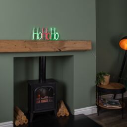 Samuel Alexander 40cm x 18cm Light up Ho Ho Ho Christmas Neon Flex Hanging Sign - Size: 40 cm x 18 cm - thumbnail 3