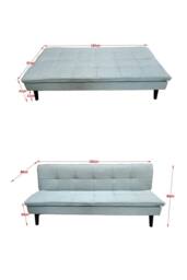 DS Living The Fermo 2 Seater Sofa Bed in Grey - thumbnail 8