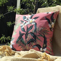 Furn Honolulu Tropical Water & UV Resistant Outdoor Cushion in Pink - thumbnail 1