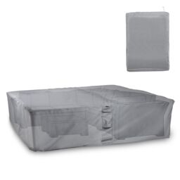 VonHaus Waterproof Garden Furniture Set Cover in Grey - thumbnail 1