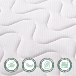 Rest Relax Little Champ Pocket Spring Mattress - For Bunk Beds, Cabin Beds & Mid Sleepers in White - Size: Single - thumbnail 6