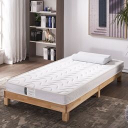 Rest Relax Little Champ Pocket Spring Mattress - For Bunk Beds, Cabin Beds & Mid Sleepers in White - Size: Single - thumbnail 2