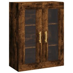 Berkfield Home Highboard Smoked Oak 69.5x34x180 cm Engineered Wood in Brown - thumbnail 5