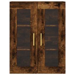 Berkfield Home Highboard Smoked Oak 69.5x34x180 cm Engineered Wood in Brown - thumbnail 6