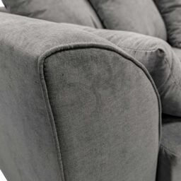 Furnishings For Less UK Casper Chenille Sofa Set 3 & 2 Seater Sofa Scatter Back Curved Arm in Grey - thumbnail 6