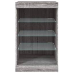 Berkfield Home Sideboard with LED Lights Grey Sonoma 41x37x67 cm - Size: 41 x 37 x 67 cm - thumbnail 6