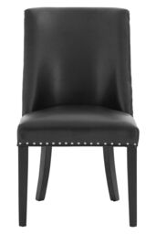 Orsina Modern Black Leather Effect Dining Chair, Elegant Design Dining Chair For Dining Table, Luxury Dining Chair - thumbnail 2