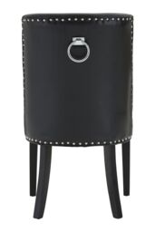 Orsina Modern Black Leather Effect Dining Chair, Elegant Design Dining Chair For Dining Table, Luxury Dining Chair - thumbnail 4