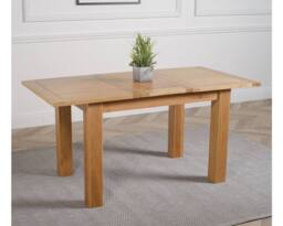 Thats Furniture Hampton 120-160cm Oak Extending Dining Table & 4 Harvard Chairs in Brown - thumbnail 4