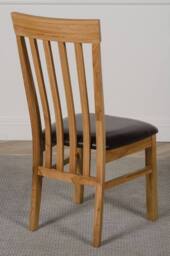 Thats Furniture Hampton 120-160cm Oak Extending Dining Table & 4 Harvard Chairs in Brown - thumbnail 7