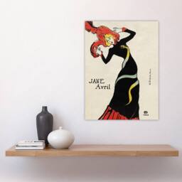 "Artery8 Jane Avril Snake Dress Portrait Vintage Wall Art Print Lautrec - Size: W12"" x H16""" - thumbnail 4
