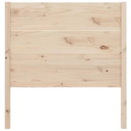 Berkfield Home Headboard 96x4x100 cm Solid Wood Pine in Natural - Size: 96 x 4 x 100 cm - thumbnail 4