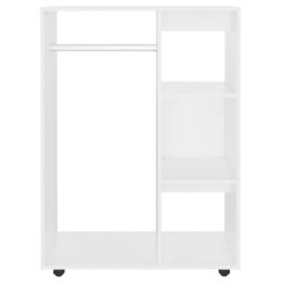 Berkfield Home Wardrobe White 80x40x110 cm Engineered Wood - Size: 80 x 40 x 110 cm - thumbnail 5