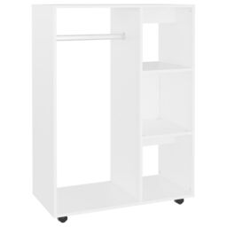 Berkfield Home Wardrobe White 80x40x110 cm Engineered Wood - Size: 80 x 40 x 110 cm - thumbnail 2