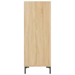 Berkfield Home Sideboard Sonoma Oak 34.5x32.5x90 cm Engineered Wood in Light Brown - thumbnail 5