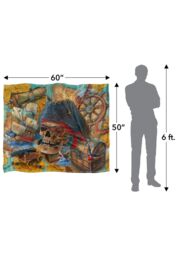 JQ Licensing James Piazza Pirates Rule Silky Touch Super Soft Throw Blanket 152 X 127 cm in White - thumbnail 5
