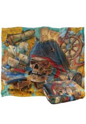 JQ Licensing James Piazza Pirates Rule Silky Touch Super Soft Throw Blanket 152 X 127 cm in White - thumbnail 2